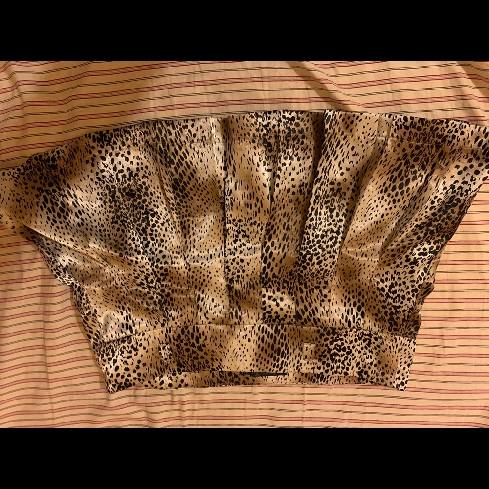Cheetah print mini skirt